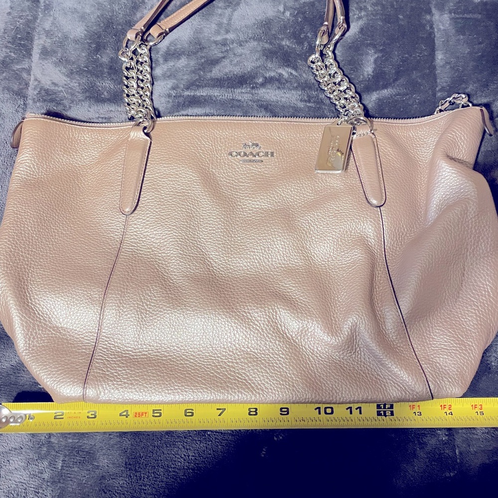 Coach bag!! Light gold in color!!!